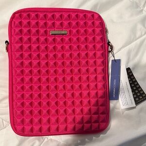 Rebecca Minkoff Fuchsia Quilted Tablet Case